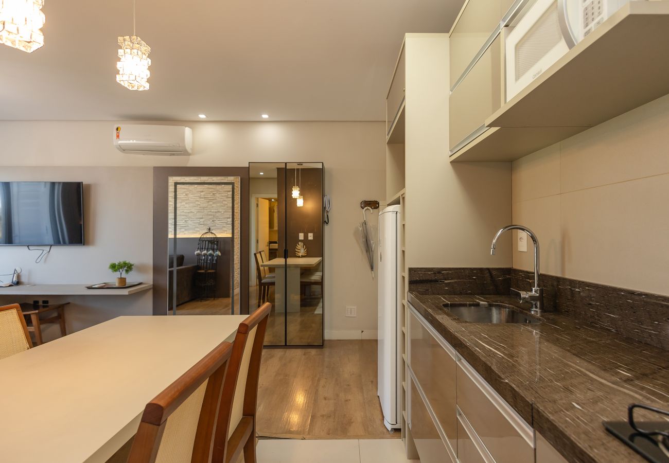 Apartamento em Gramado - Loft alto padrão a menos de 400m da R Coberta!