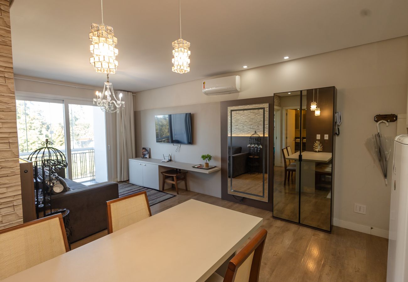 Apartamento em Gramado - Loft alto padrão a menos de 400m da R Coberta!