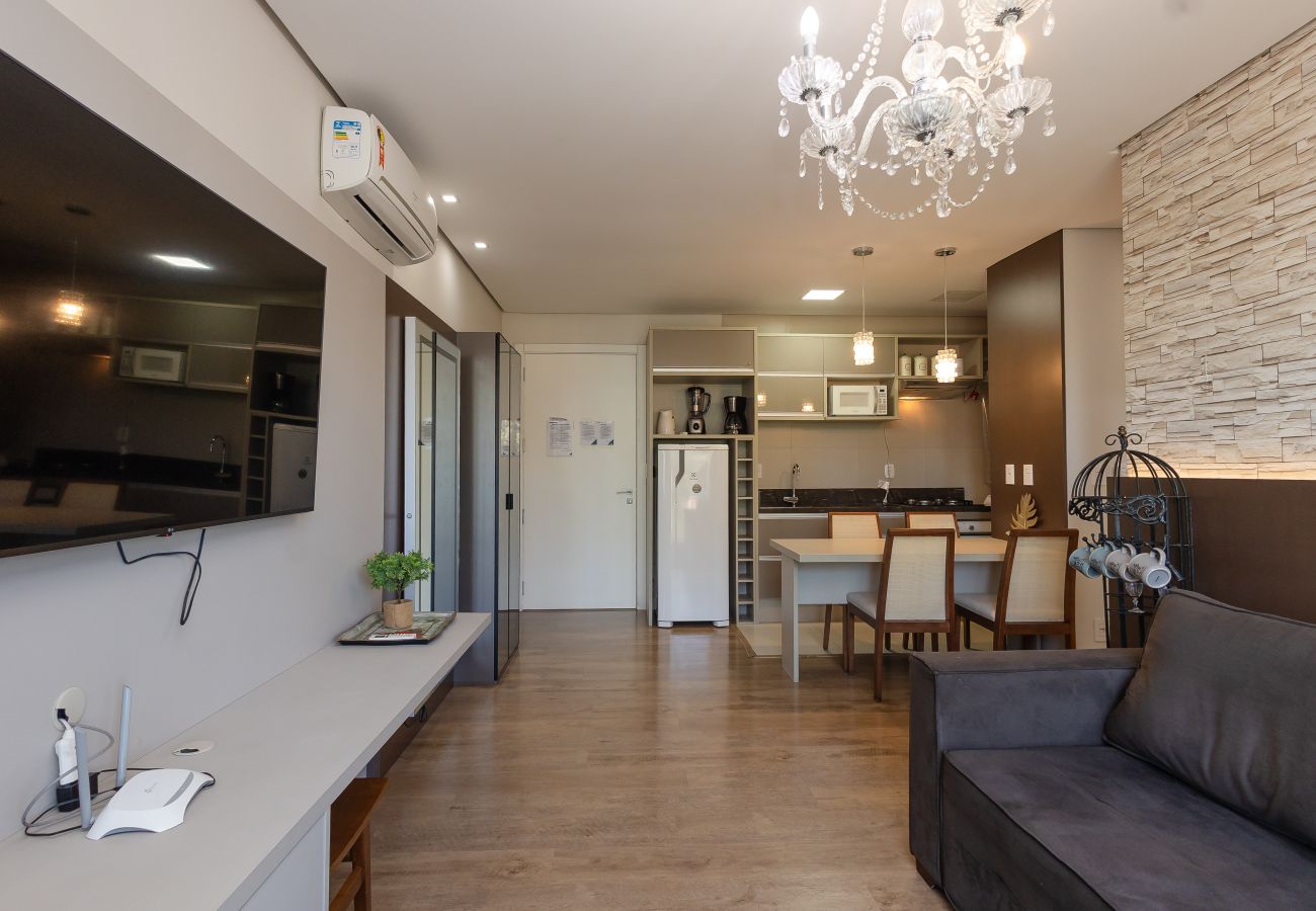 Apartamento em Gramado - Loft alto padrão a menos de 400m da R Coberta!