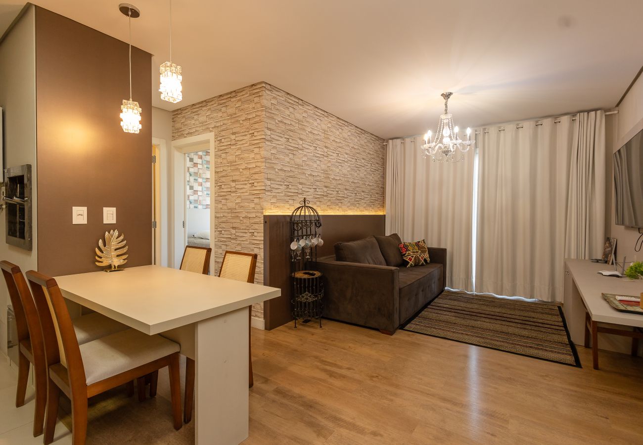 Apartamento em Gramado - Loft alto padrão a menos de 400m da R Coberta!