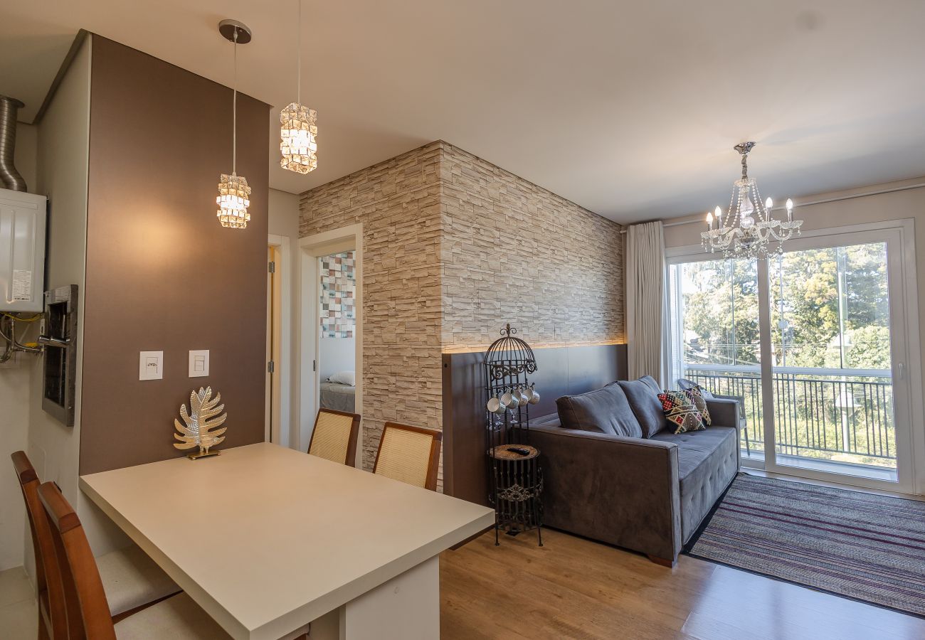 Apartamento em Gramado - Loft alto padrão a menos de 400m da R Coberta!