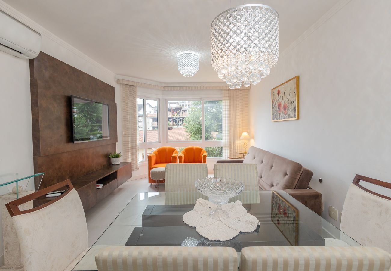 Apartamento em Gramado - Apto moderno 2 suítes a 100m da R Coberta!