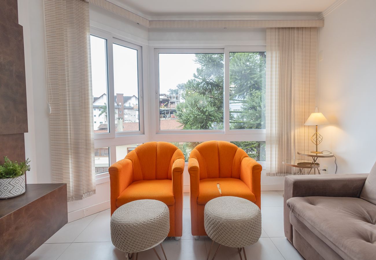 Apartamento em Gramado - Apto moderno 2 suítes a 100m da R Coberta!