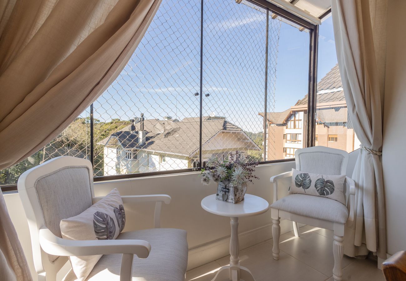 Apartamento em Gramado - Cobertura Alto Padrão 3 Suítes a 500m da R Coberta