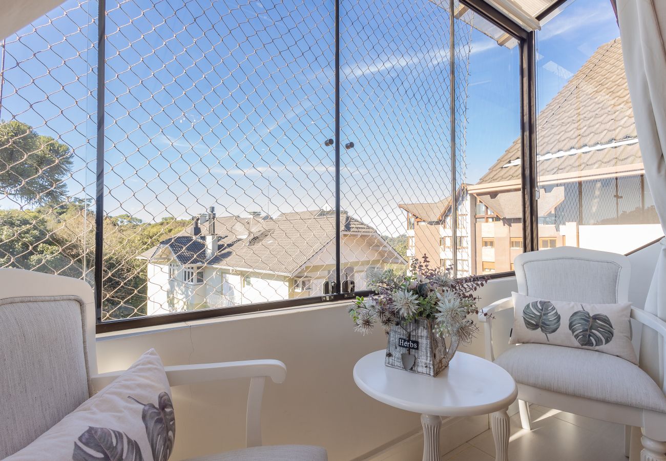 Apartamento em Gramado - Cobertura Alto Padrão 3 Suítes a 500m da R Coberta