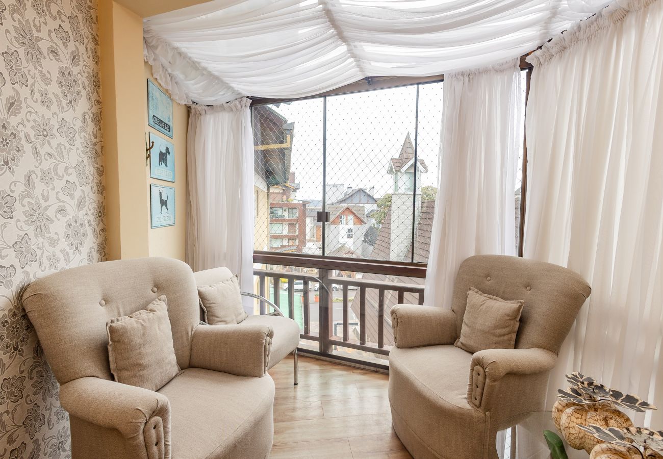Apartamento em Gramado - Cobertura 4 suítes no coração de Gramado!