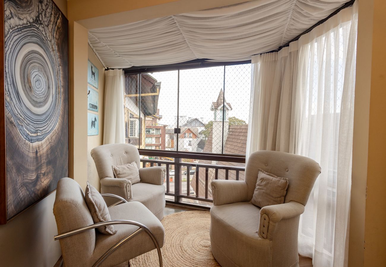 Apartamento em Gramado - Cobertura 4 suítes no coração de Gramado!