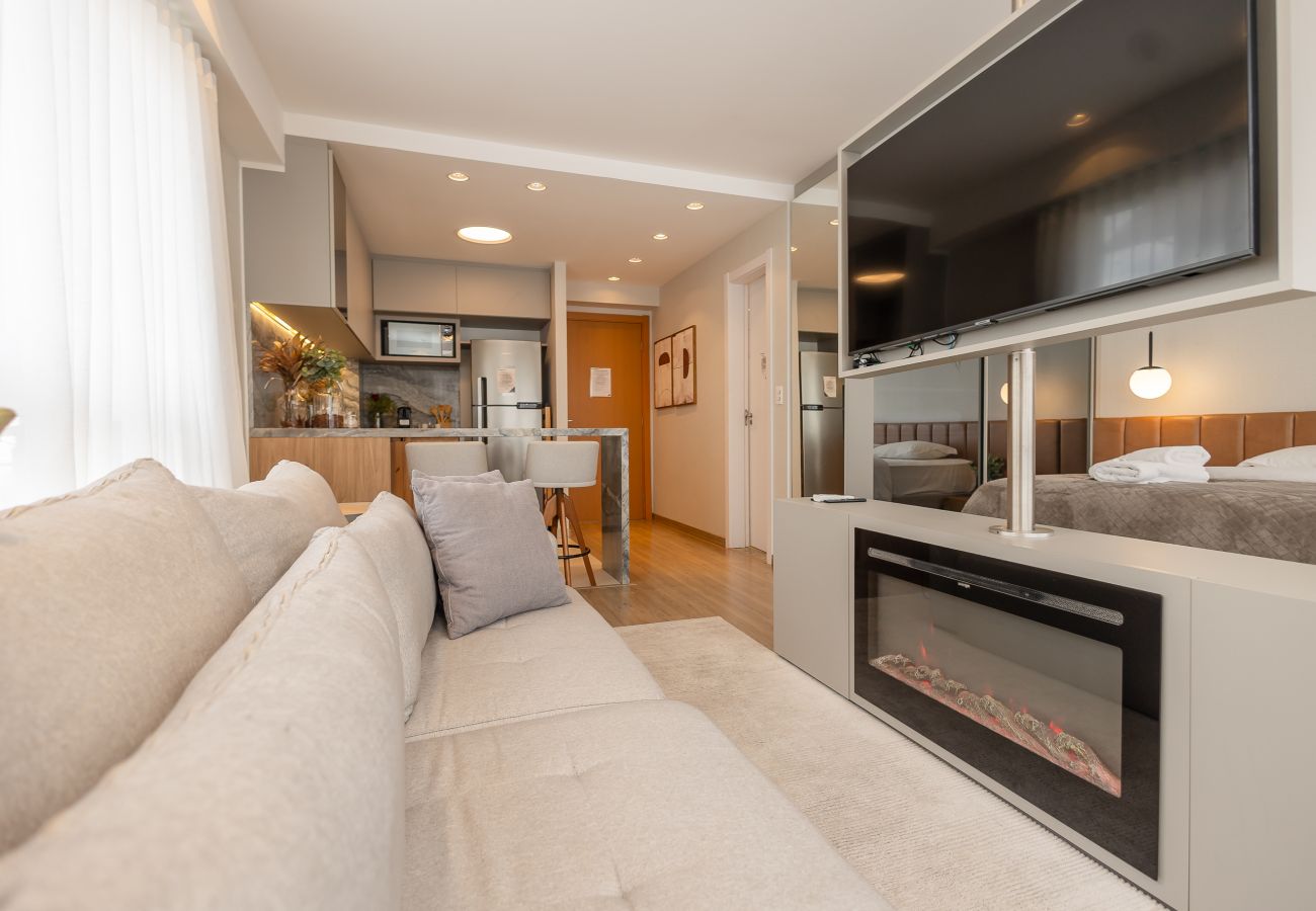 Apartamento em Gramado - Estúdio Alto Padrão a 300m da R Coberta