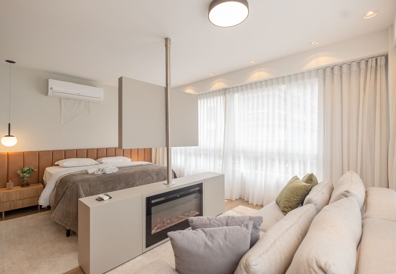 Apartamento em Gramado - Estúdio Alto Padrão a 300m da R Coberta