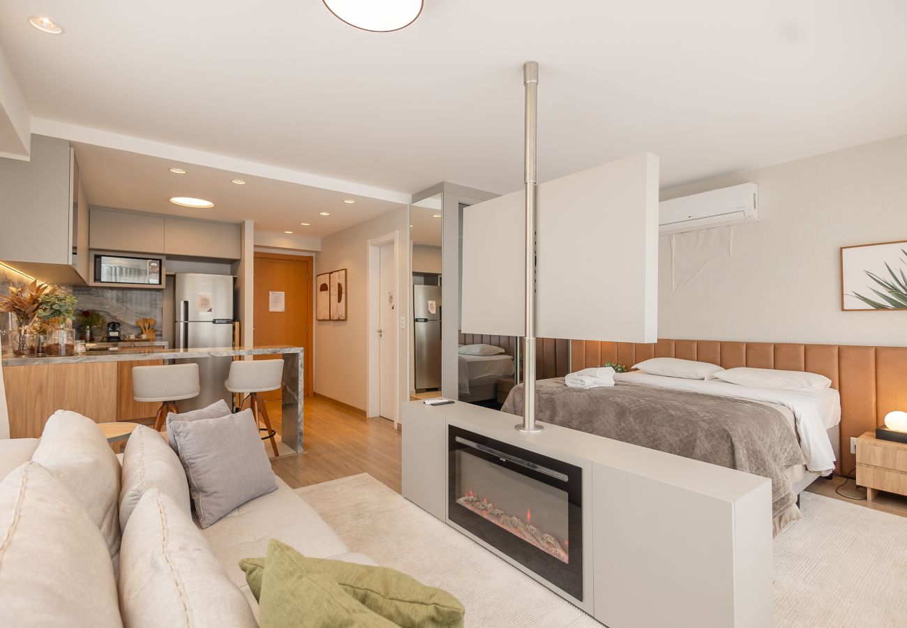 Apartamento em Gramado - Estúdio Alto Padrão a 300m da R Coberta