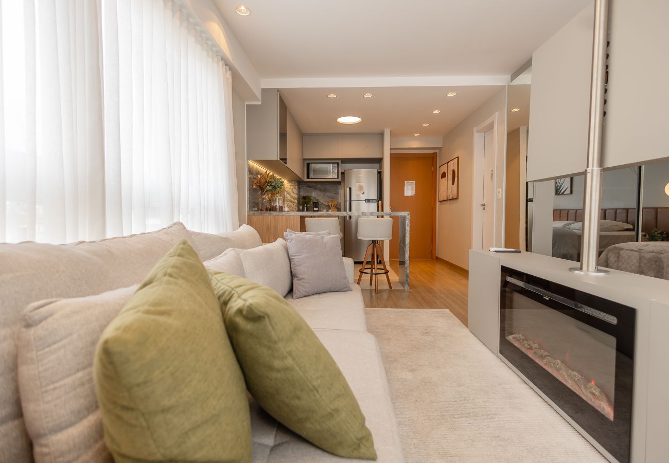 Apartamento em Gramado - Estúdio Alto Padrão a 300m da R Coberta