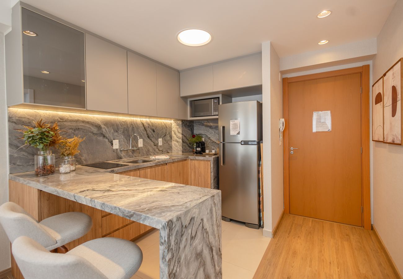 Apartamento em Gramado - Estúdio Alto Padrão a 300m da R Coberta