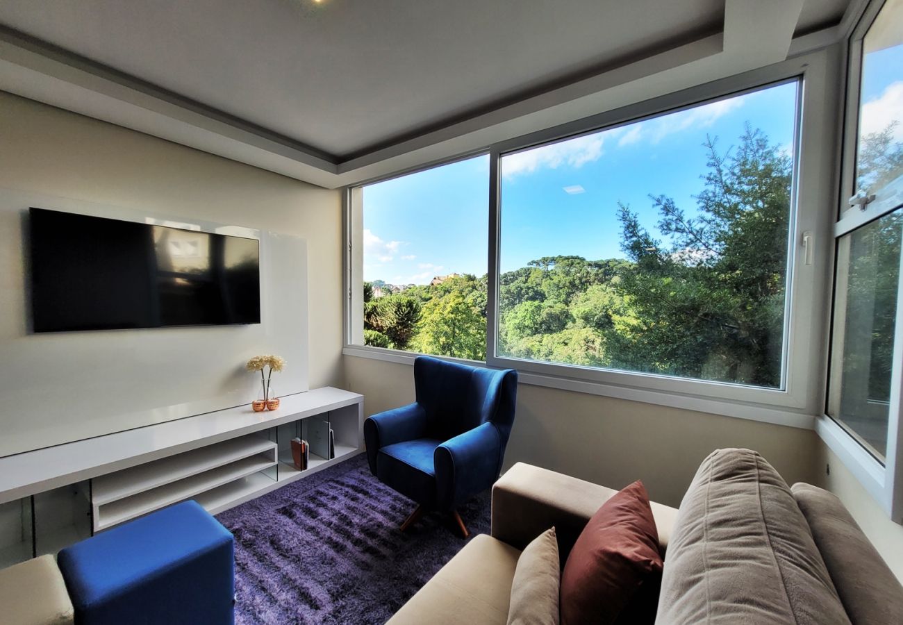 Apartamento em Gramado - Apto 2 suítes Alto Padrão a 500 m da Rua Coberta