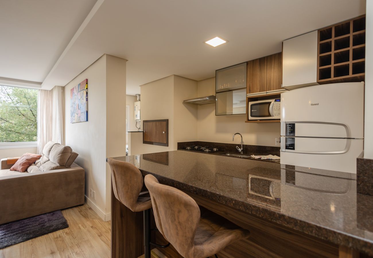 Apartamento em Gramado - Apto 2 suítes Alto Padrão a 500 m da Rua Coberta