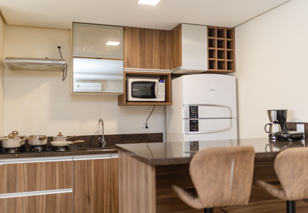 Apartamento em Gramado - Apto 2 suítes Alto Padrão a 500 m da Rua Coberta