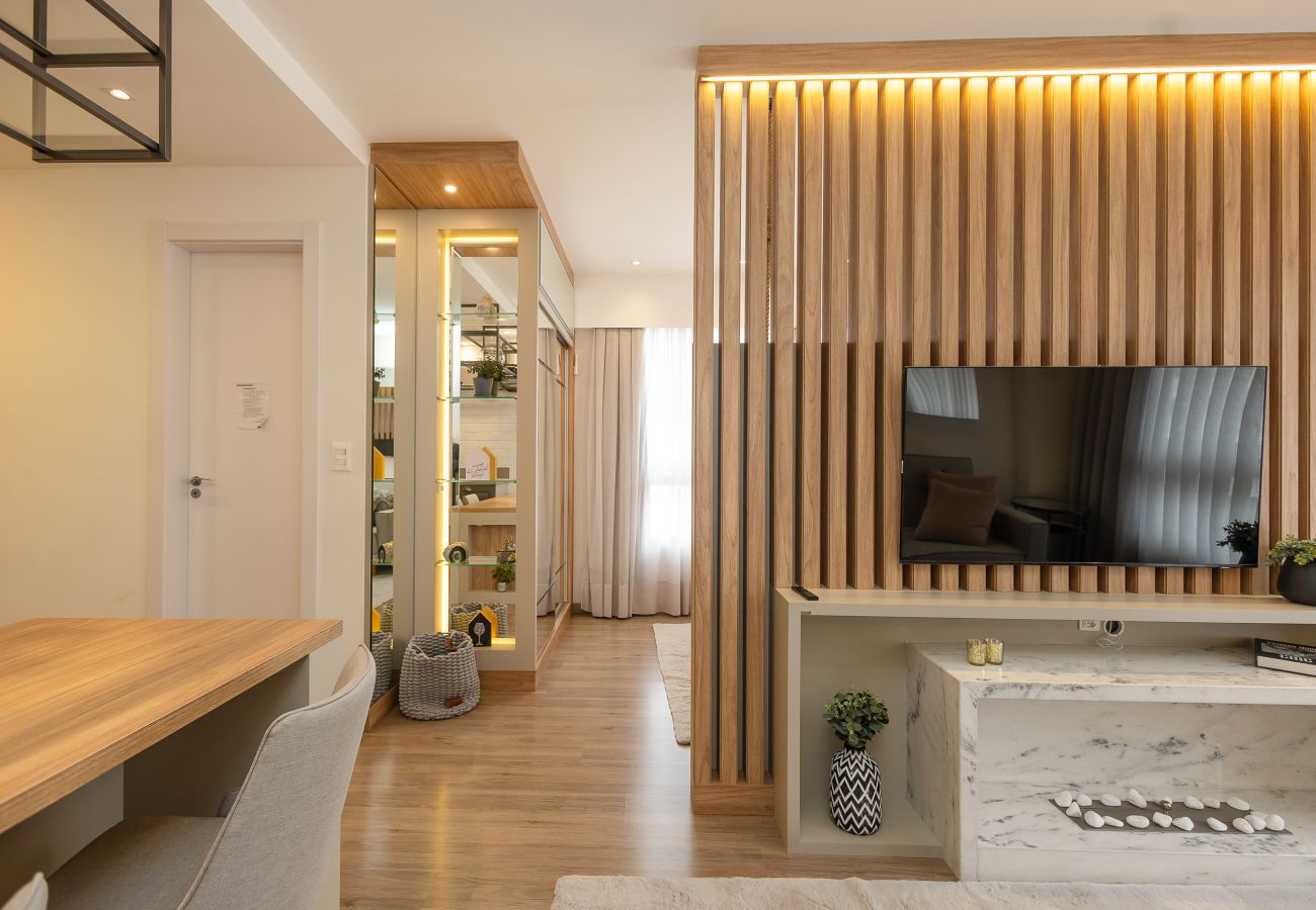 Apartamento em Gramado - Estúdio Moderno na Rua 24h, a 600m da Rua Coberta