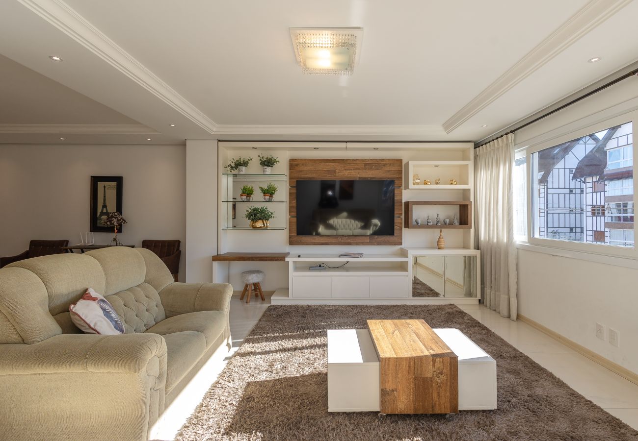 Apartamento em Gramado - Apto Amplo 3D (1 suíte), a 400m da R Coberta!
