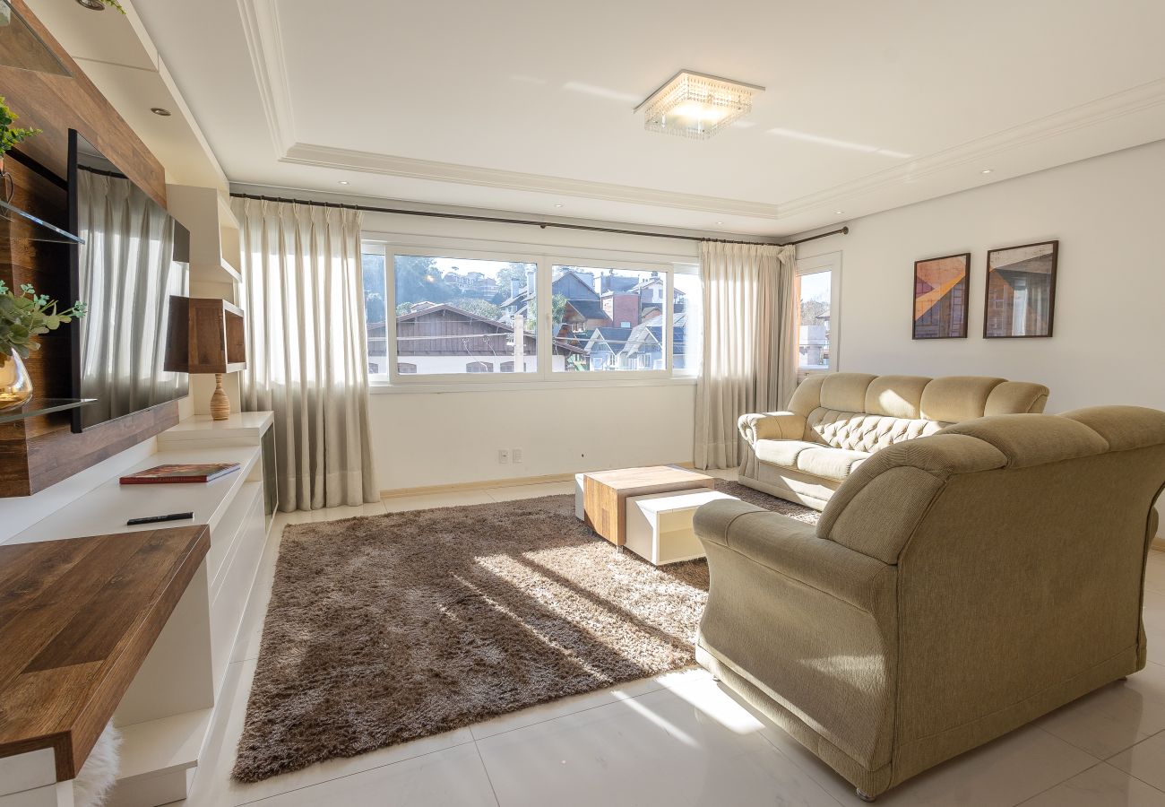 Apartamento em Gramado - Apto Amplo 3D (1 suíte), a 400m da R Coberta!