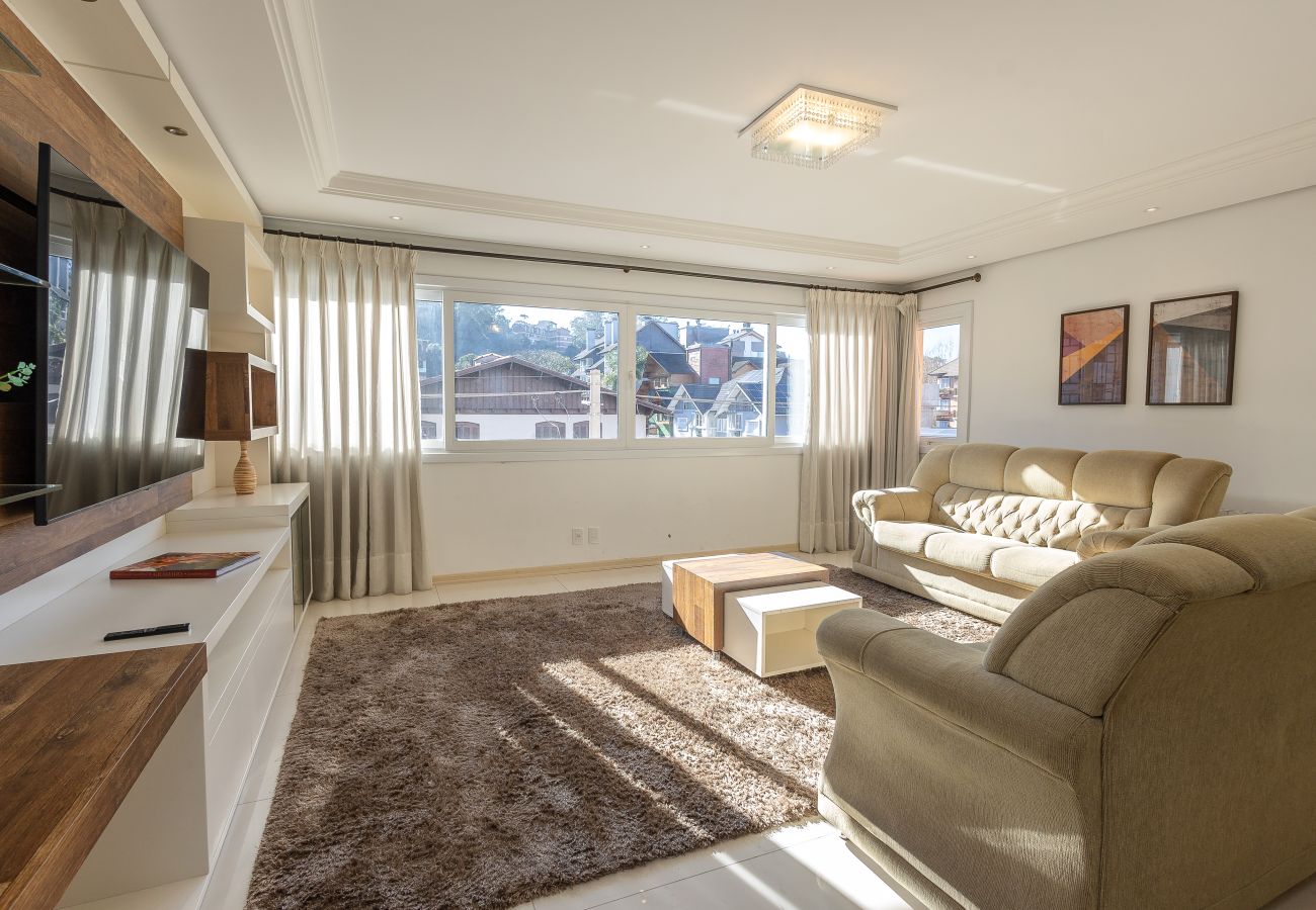 Apartamento em Gramado - Apto Amplo 3D (1 suíte), a 400m da R Coberta!