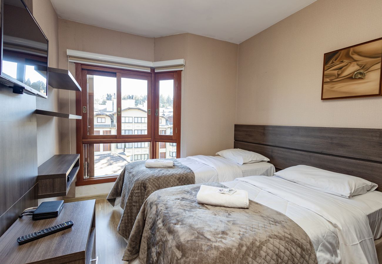 Apartamento em Gramado - Alto Padrão 2 dorm (1 suíte), a 150 m da R Coberta