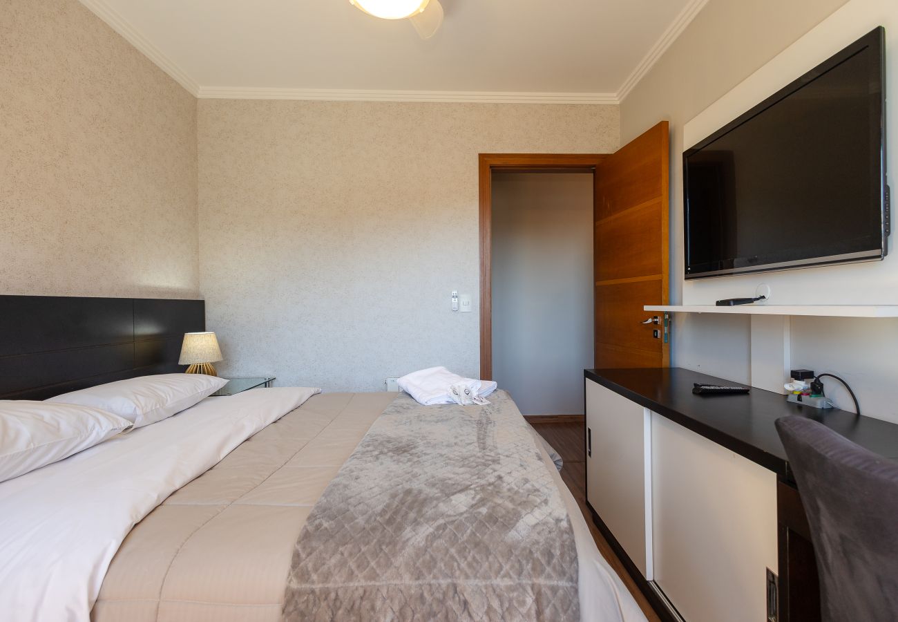 Apartamento em Gramado - 3D (1 suíte) a 400m da R Coberta
