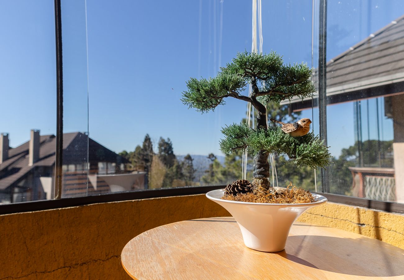 Apartamento em Gramado - 3D (1 suíte) a 400m da R Coberta