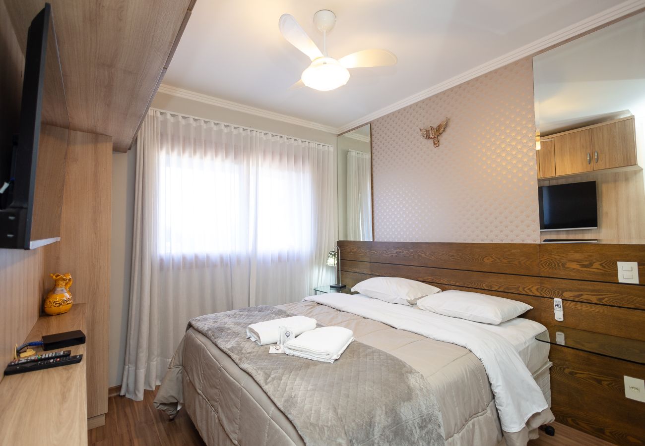 Apartamento em Gramado - 3D (1 suíte) a 400m da R Coberta