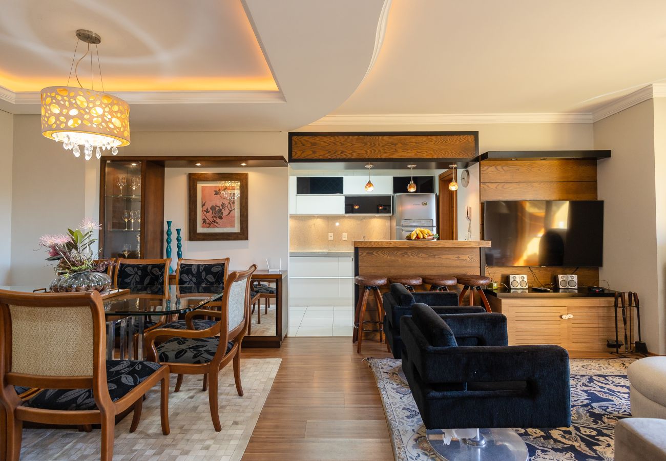 Apartamento em Gramado - 3D (1 suíte) a 400m da R Coberta