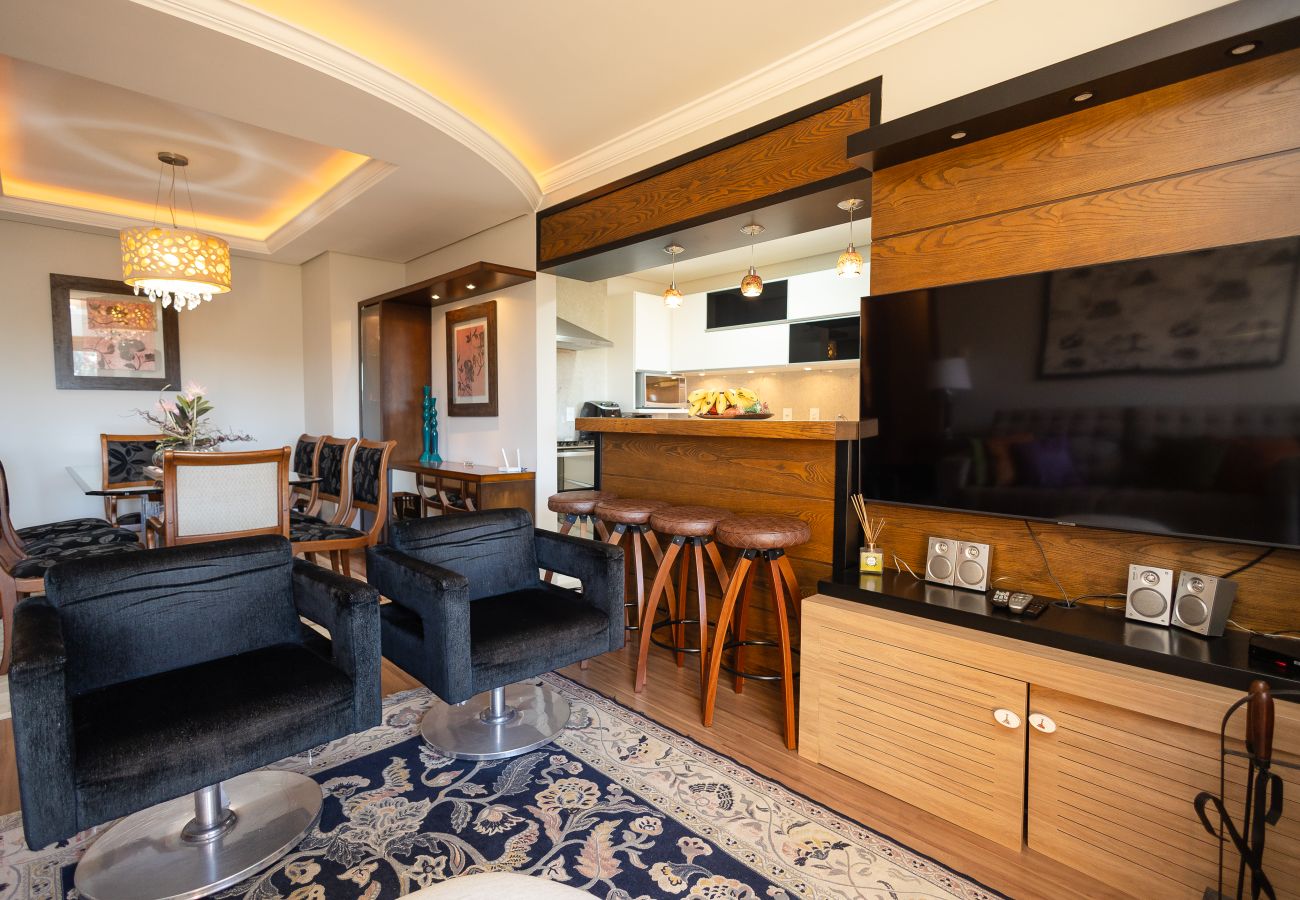 Apartamento em Gramado - 3D (1 suíte) a 400m da R Coberta