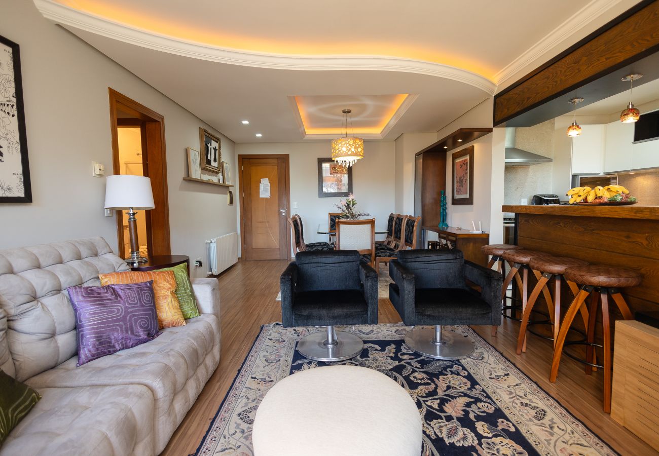 Apartamento em Gramado - 3D (1 suíte) a 400m da R Coberta