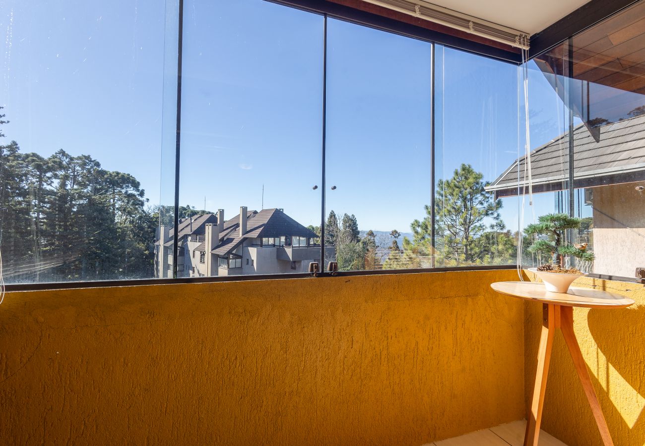 Apartamento em Gramado - 3D (1 suíte) a 400m da R Coberta