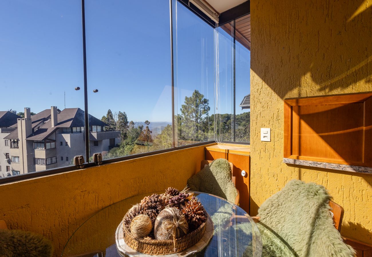 Apartamento em Gramado - 3D (1 suíte) a 400m da R Coberta