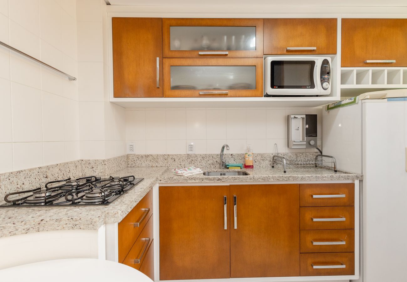 Apartamento em Gramado - Duplex 2D (2 banheiros) a 300m da Rua Coberta!