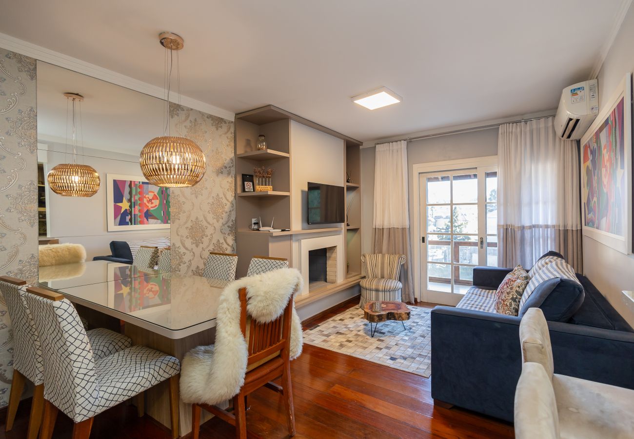 Apartamento em Gramado - Duplex 3 dormitórios a 450m da Rua Coberta!