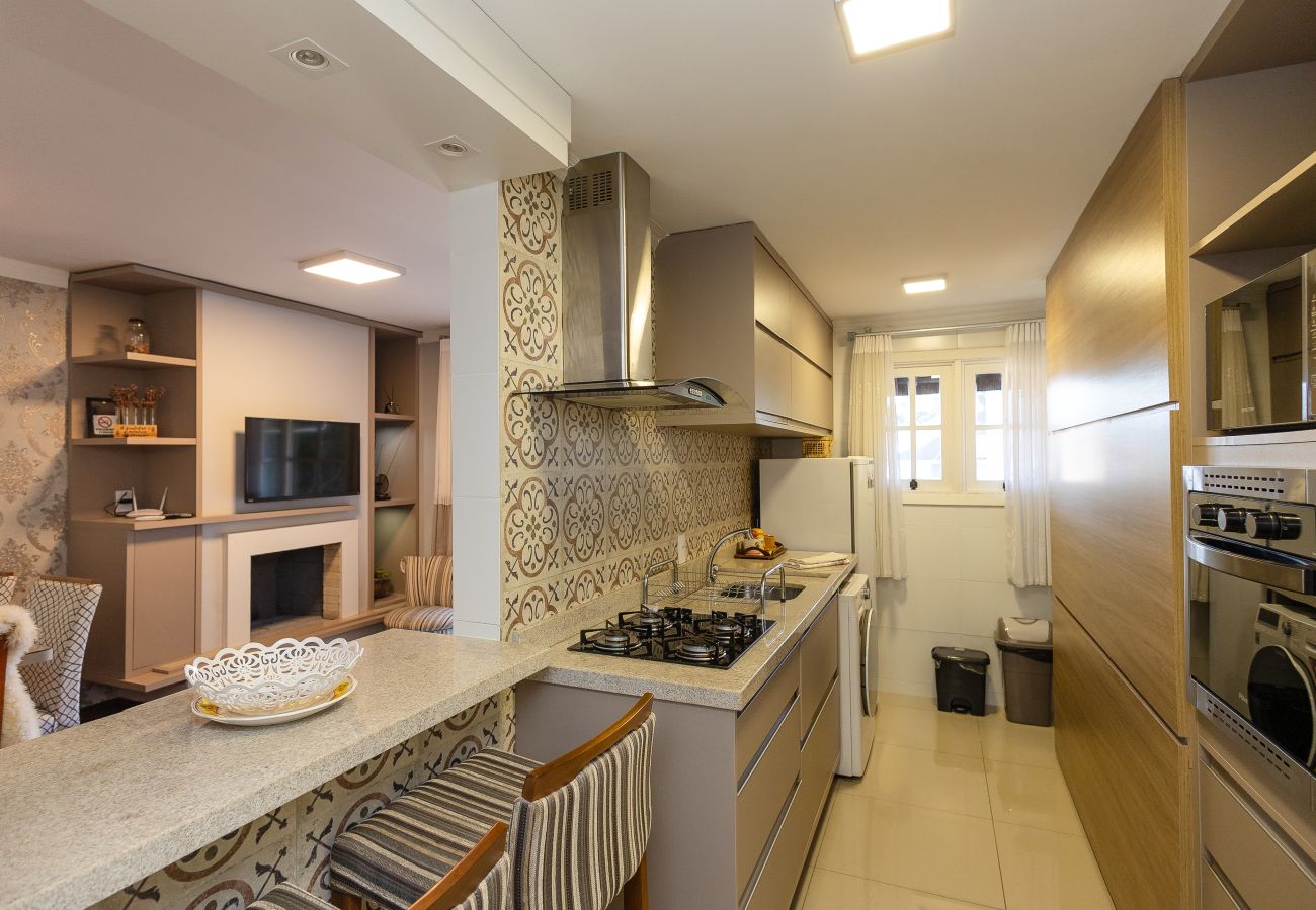 Apartamento em Gramado - Duplex 3 dormitórios a 450m da Rua Coberta!