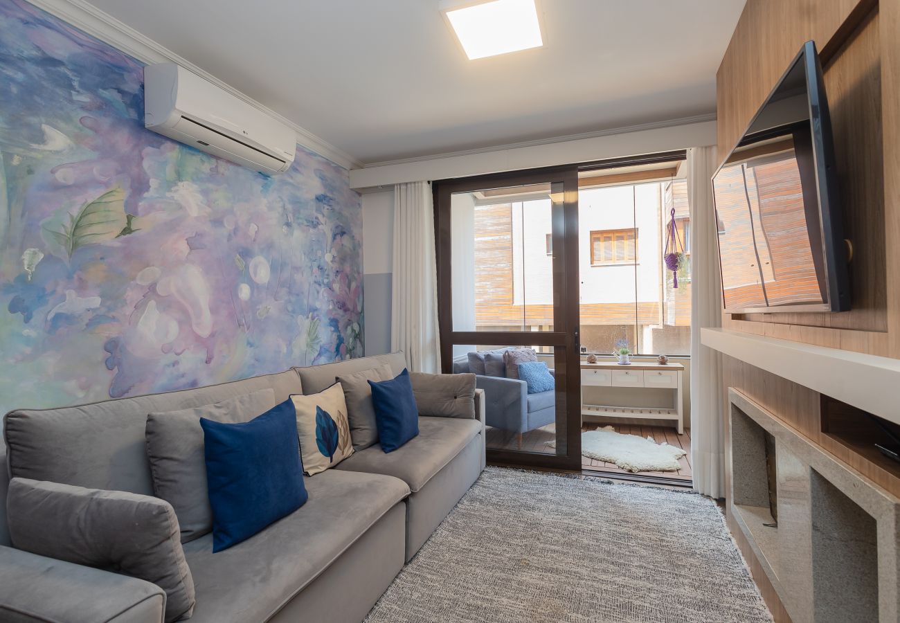 Apartamento em Gramado - Apto 1D no coração de Gramado, a 550m da R Coberta