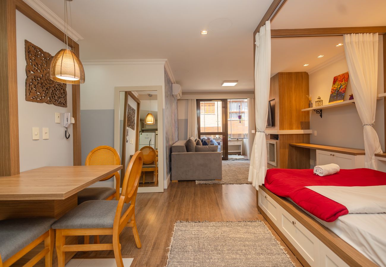 Apartamento em Gramado - Apto 1D no coração de Gramado, a 550m da R Coberta