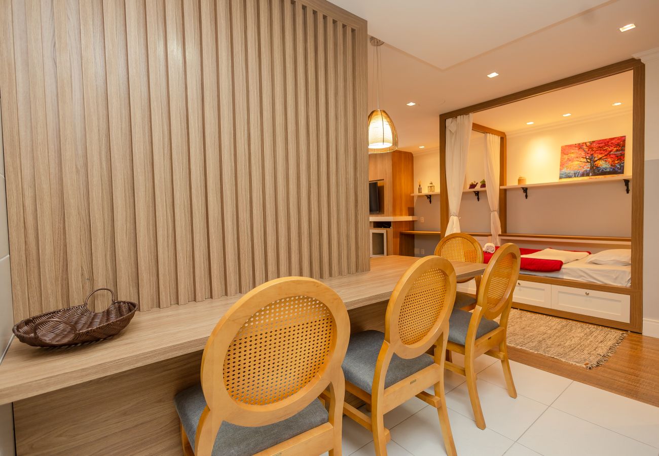 Apartamento em Gramado - Apto 1D no coração de Gramado, a 550m da R Coberta