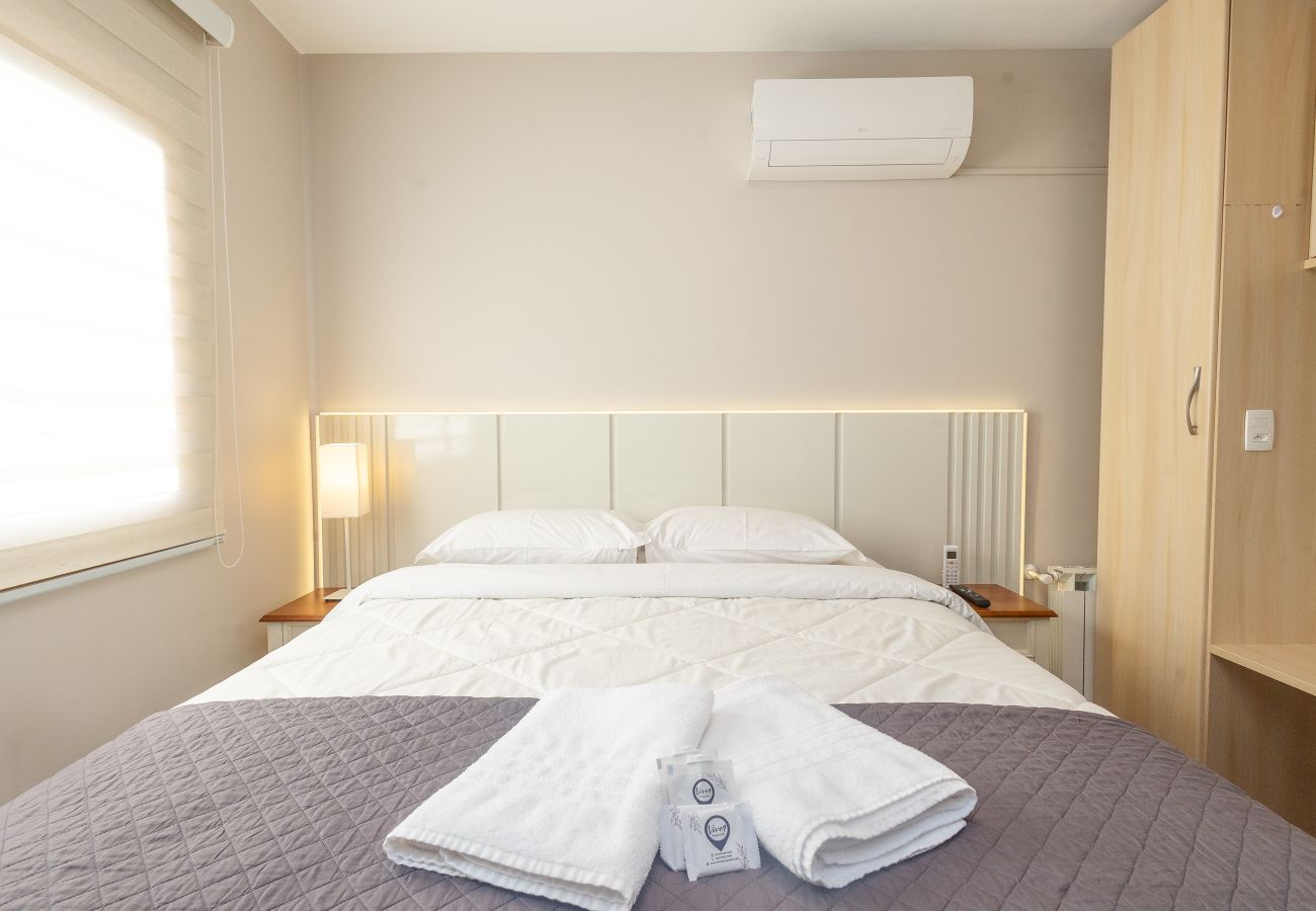 Apartamento em Gramado - NOVO! Dois quartos a 400m da Rua Coberta!