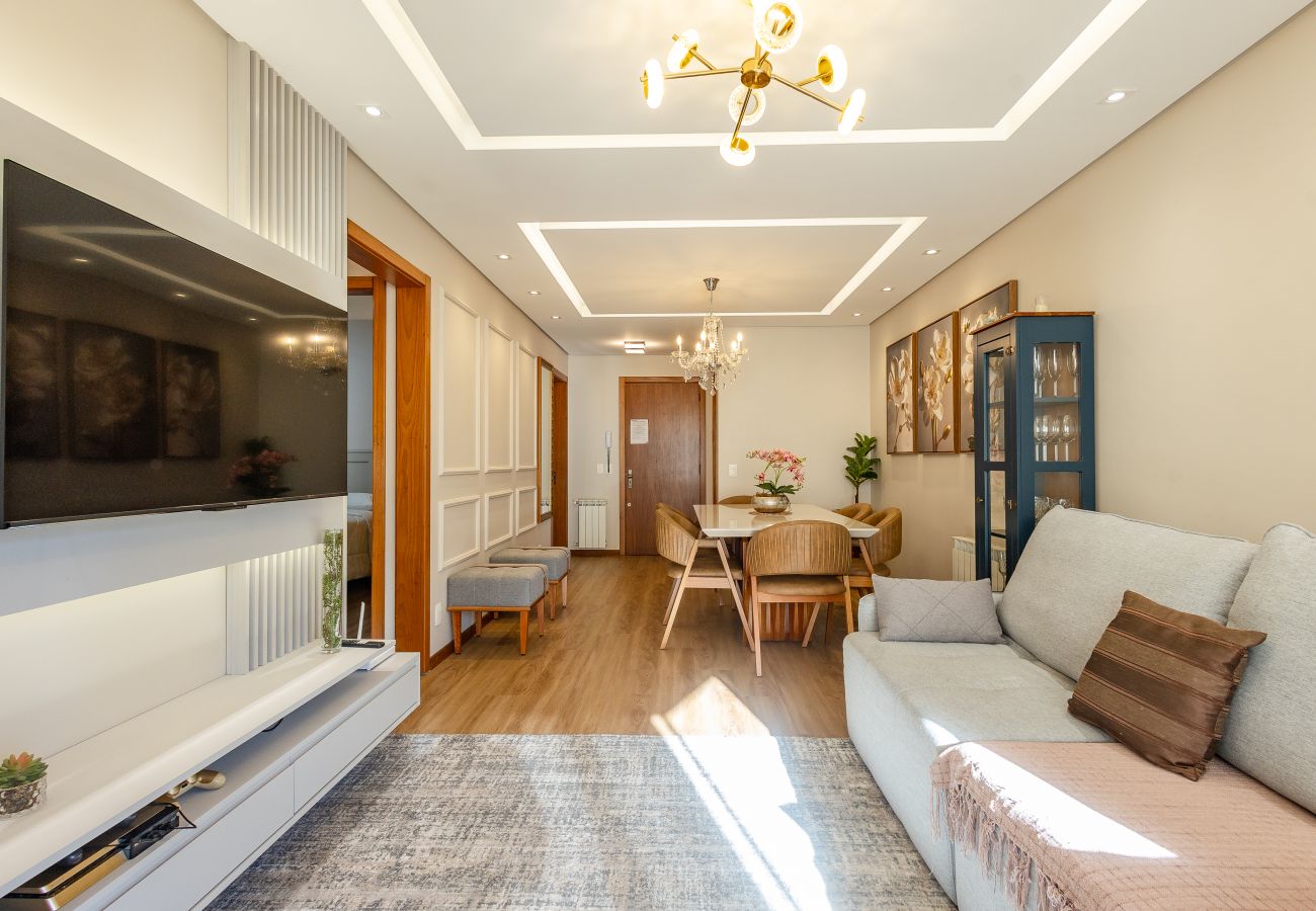 Apartamento em Gramado - NOVO! Dois quartos a 400m da Rua Coberta!