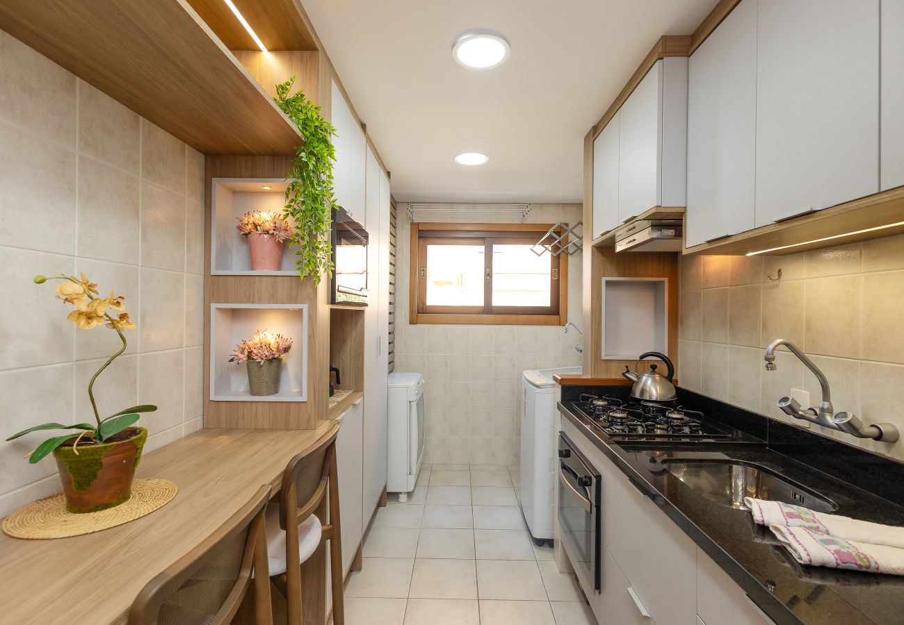 Apartamento em Gramado - NOVO! Dois quartos a 400m da Rua Coberta!