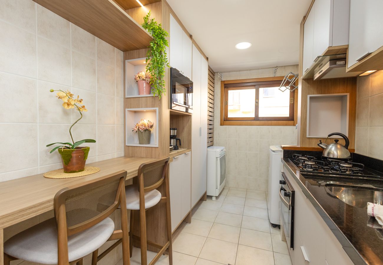 Apartamento em Gramado - NOVO! Dois quartos a 400m da Rua Coberta!
