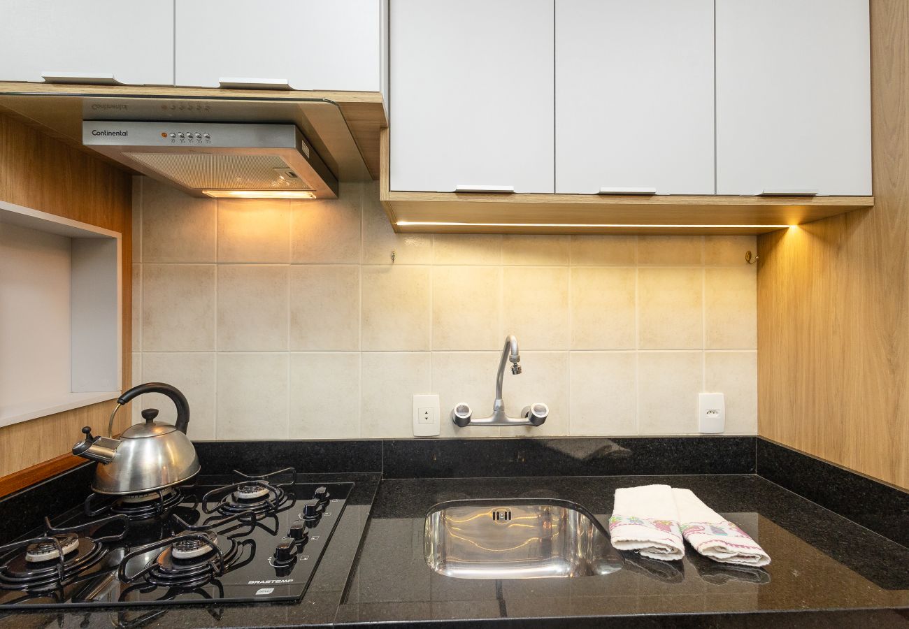 Apartamento em Gramado - NOVO! Dois quartos a 400m da Rua Coberta!