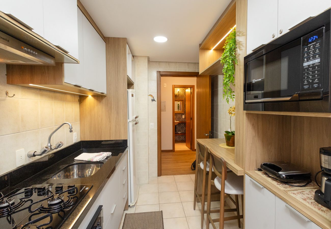Apartamento em Gramado - NOVO! Dois quartos a 400m da Rua Coberta!