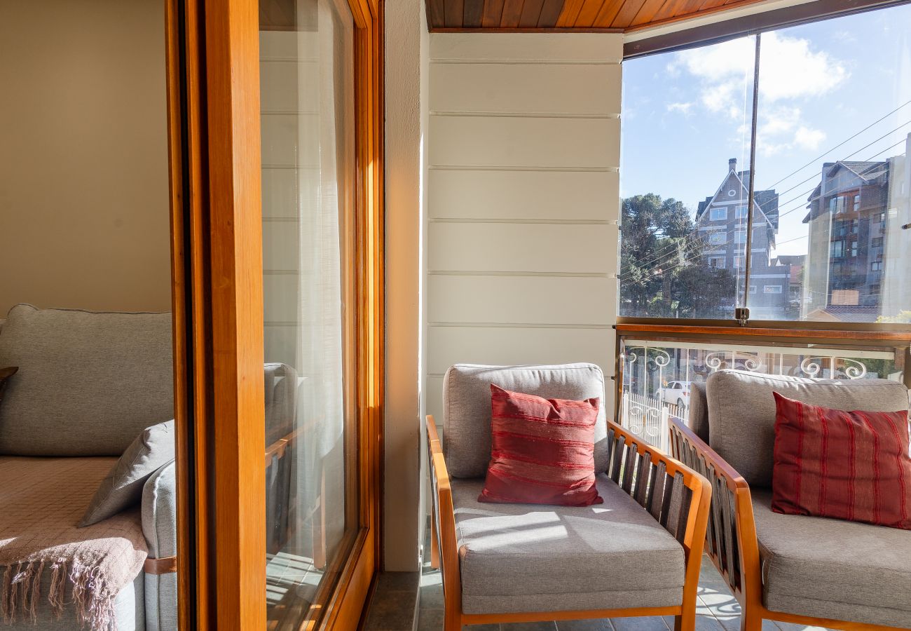 Apartamento em Gramado - NOVO! Dois quartos a 400m da Rua Coberta!