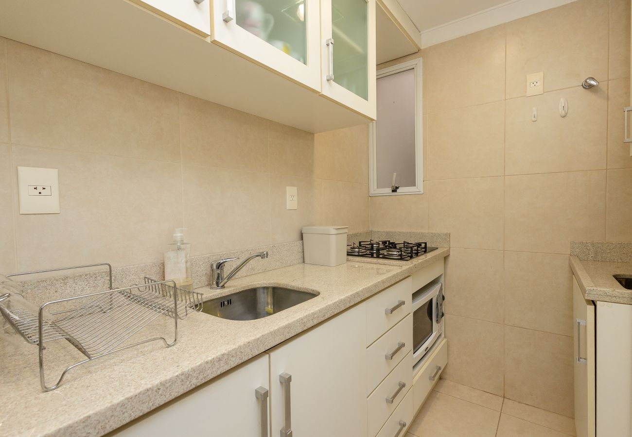 Apartamento em Gramado - Apto acolhedor 3D (1 suíte) a 400m da Rua Coberta!