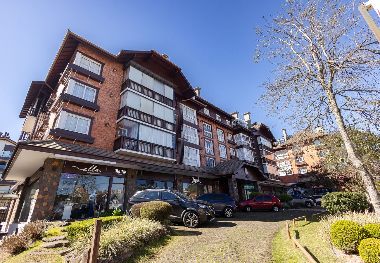 Apartamento em Gramado - Apto acolhedor 3D (1 suíte) a 400m da Rua Coberta!