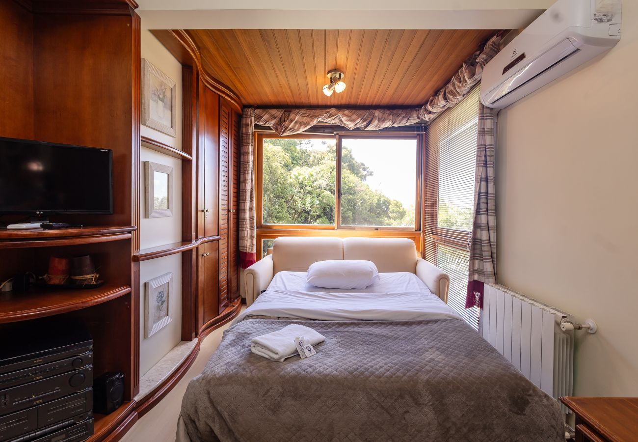 Apartamento em Gramado - Apto aconchegante a 400m da R Coberta