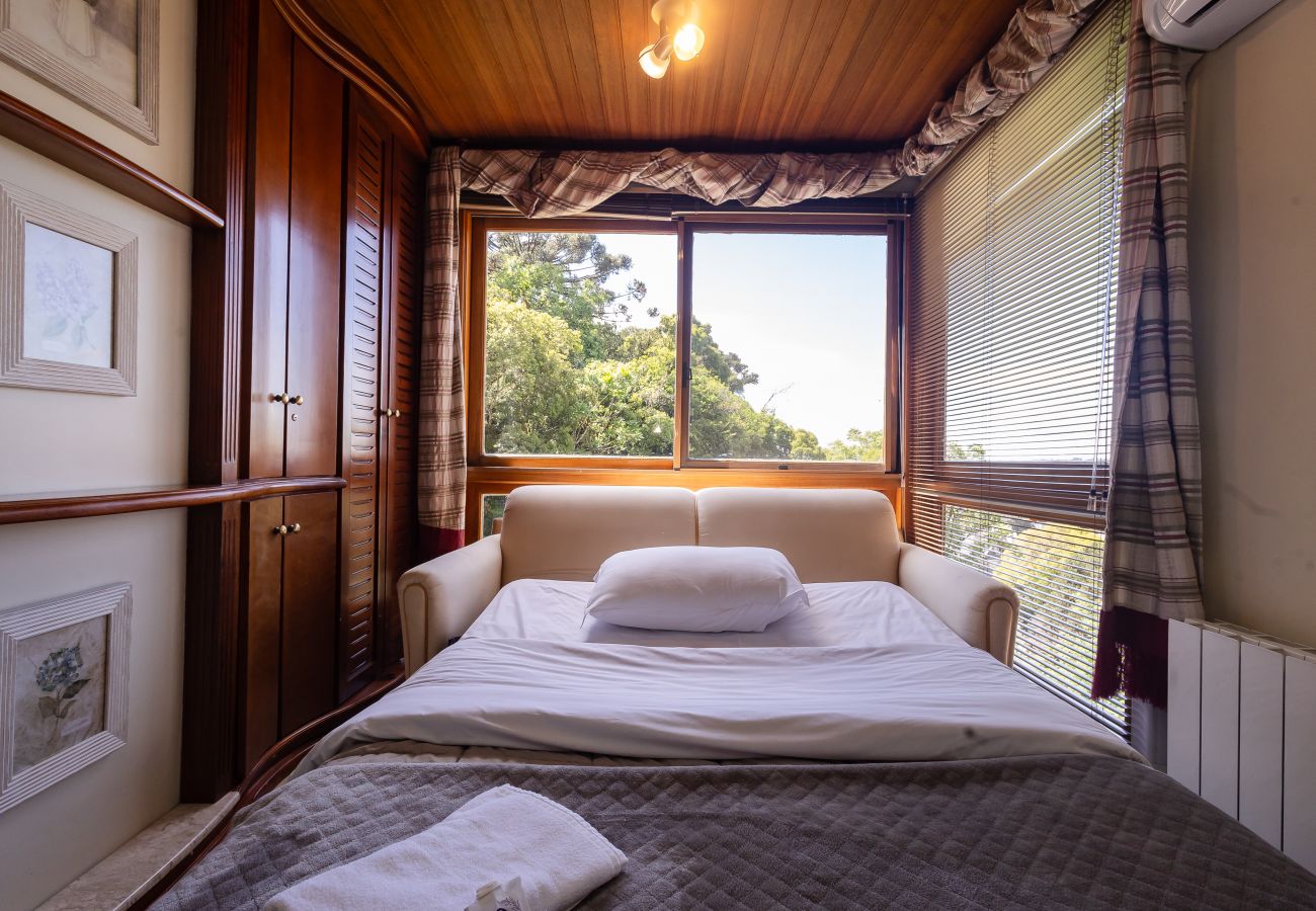 Apartamento em Gramado - Apto aconchegante a 400m da R Coberta