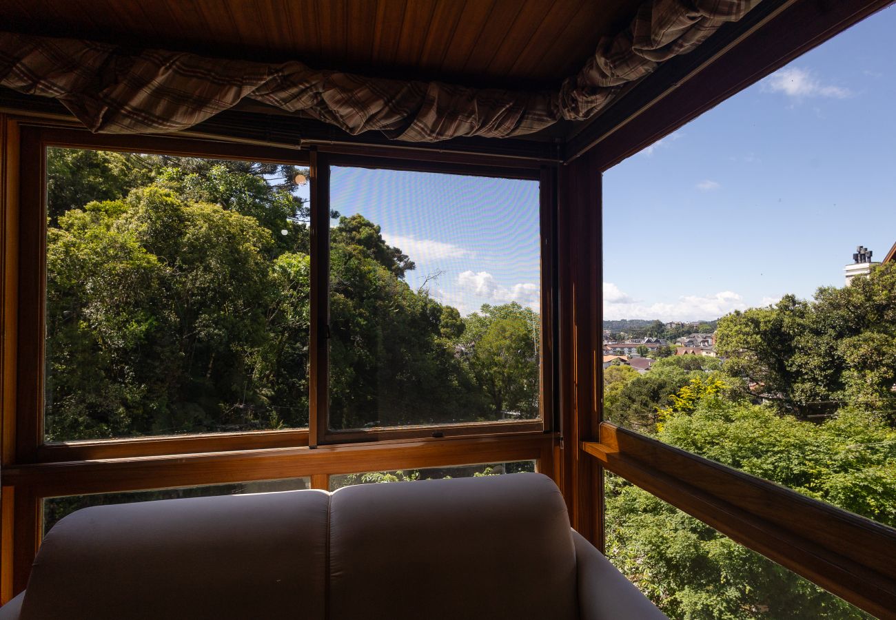 Apartamento em Gramado - Apto aconchegante a 400m da R Coberta